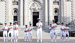 shipsinthenavyyard:  harleys-n-cowboyboots:  daringtomotivate: Gangnam Style: United States Naval Academy [X]  Coming from a former soldier, Navy Dress Whites look so much better than my dress blues. And dress blues are amazing.  EYYYYY SEXY NAVY 