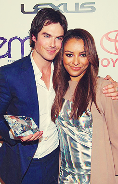 Ian Somerhalder holds the EMA Futures Award backstage at the 22nd Annual Environmental