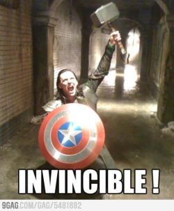 9gag:  He is invincible now! 