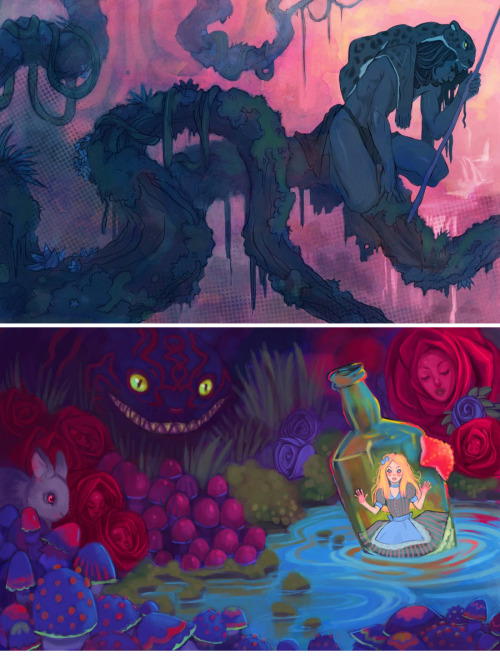 art-and-shenanigans: Tarzan of the Apes Alice in Wonderland Titania UlaFish Kindra T. Haugen 