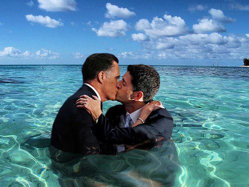 exhumation:  thespacegoat:  so here is a picture of Mitt Romney and Paul Ryan kissing