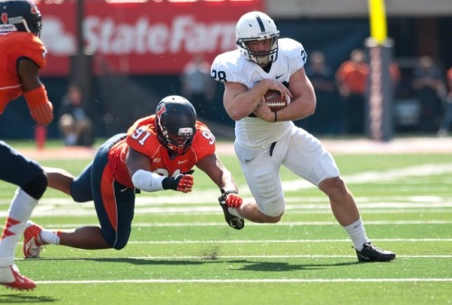 Penn State vs Illinois 35-7.Despite all the crap that has happened the past year, I am still Penn St