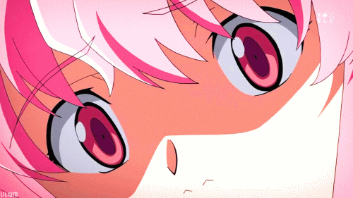   Yuno’s Eyes, Part I. Episodes 1-12.  They aren’t all the same size since I am going through my older gifs.  