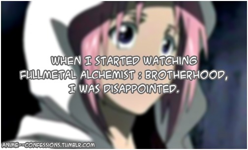 Just started watching 2003 anime after Brotherhood and this came