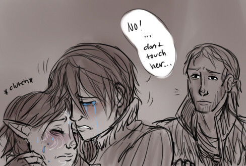 i’ve been feeling down lately so I drew this… sad part from a fic i’m reading welp, that didn’t help at all lololol