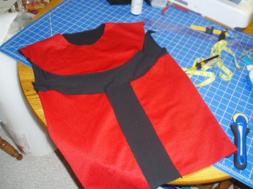 caffeinatedcrafting:Ruby v2.0 is off, completely remaking the costume for Youma because it got lost 