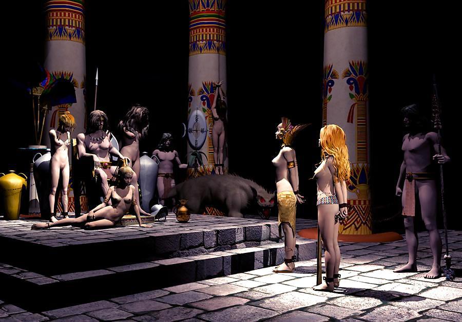 subnancy:  She stands naked and helpless in front of those who may inspect, evaluate,