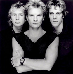 The Police (Andy Summers - Sting - Stewart Copeland)  Photo By Terry O'neill 1983