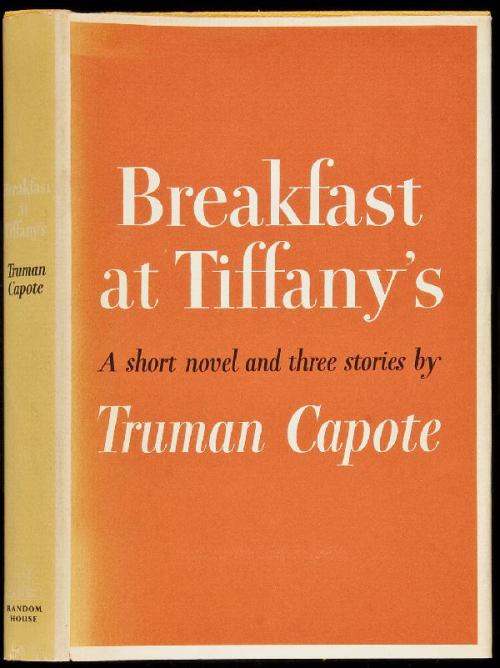 Breakfast at Tiffany’s. Truman Capote. New York, Random House, 1958. Yellow cloth, original du