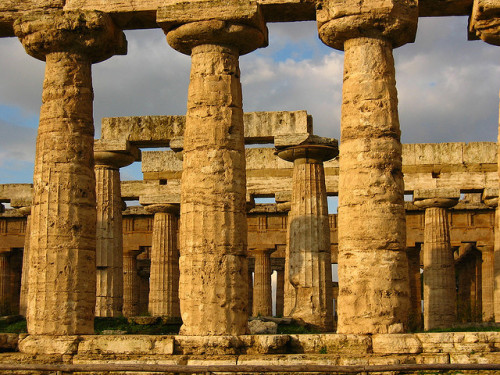 archaicwonder:Paestrum Columns by PioPio on Flickr.