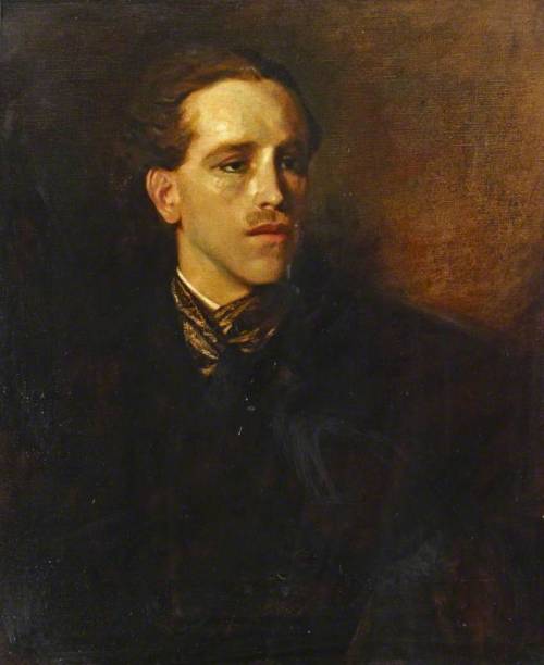 blastedheath:  Glyn Philpot (English, 1884-1937), Portrait of a Man in Black. Oil on canvas, 64.7 x 54.6 cm. Leighton House Museum, London. 
