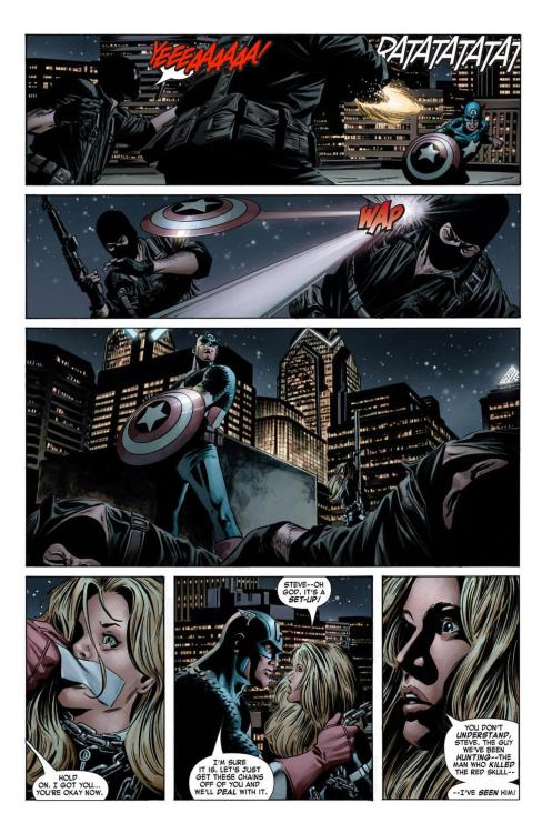 panels-of-interest: Captain America learns that the Winter Soldier is Bucky. [from Captain America (