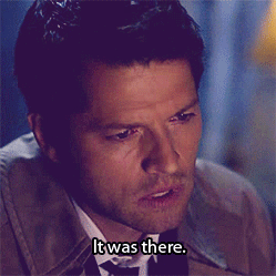 megmasters:unf-fort:Supernatural 6x10: Castiel Watches PornBest reason ever: “It was there.”