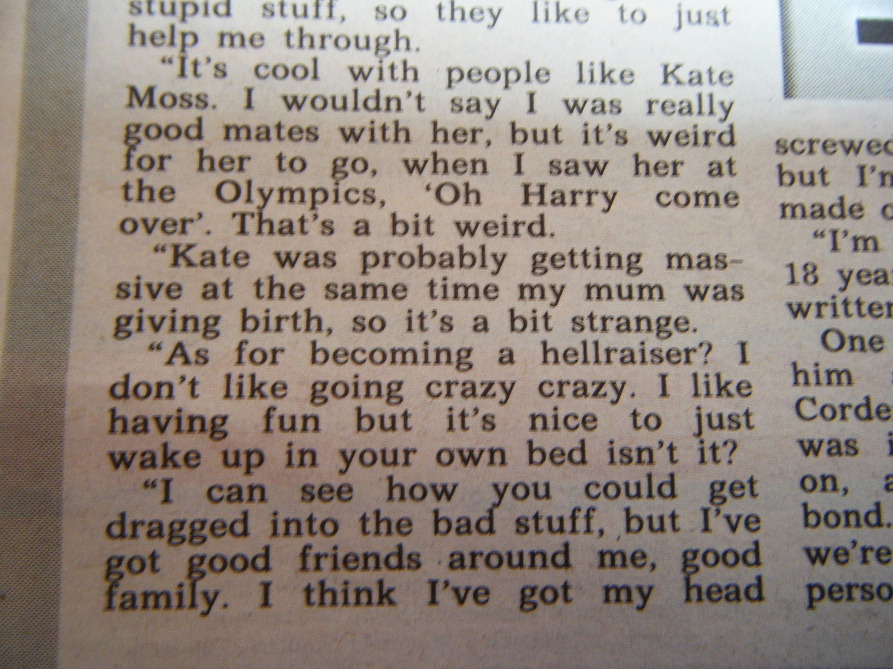 deathbyboyfriends:  Harry’s interview in The Sun 01.10.2012 (Part 1) Let me just