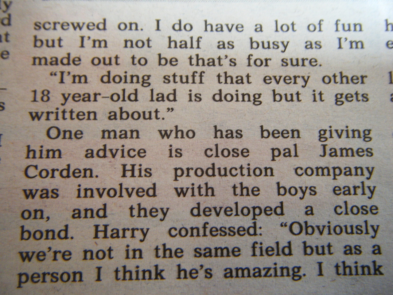 deathbyboyfriends:  Harry’s interview in The Sun 01.10.2012 (Part 1) Let me just