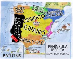 mehueleelpitoacanela:  El verdadero mapa de España. 