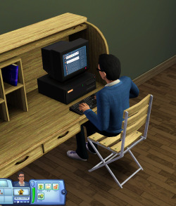 messyfandom:  gloomyteens:  my sim is on