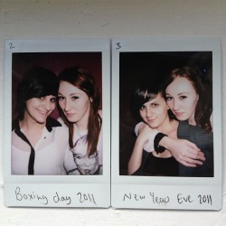 lovers-of-girls:  My lovely lady and I. Does any other couple share clothes? Haha. Polaroid cameras are rather terrific btw. (Taken with Instagram) 