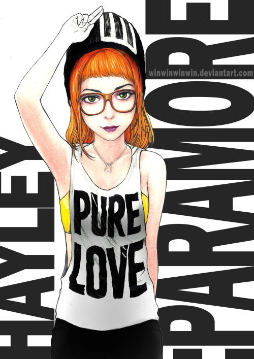 yelyahwilliams:  bewareoftheparagasms:  winthenorest:  all time crush Hayley Williams in manga form :3. traditionally rendered.text from cs3   This is adorable  this is so rad! thank you! 