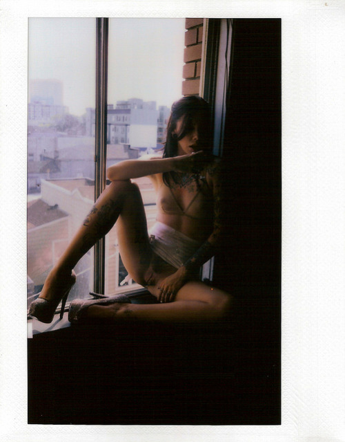 Just sip it. Krysta Kaos shot by Timothy Patrick Fuji Instax 210