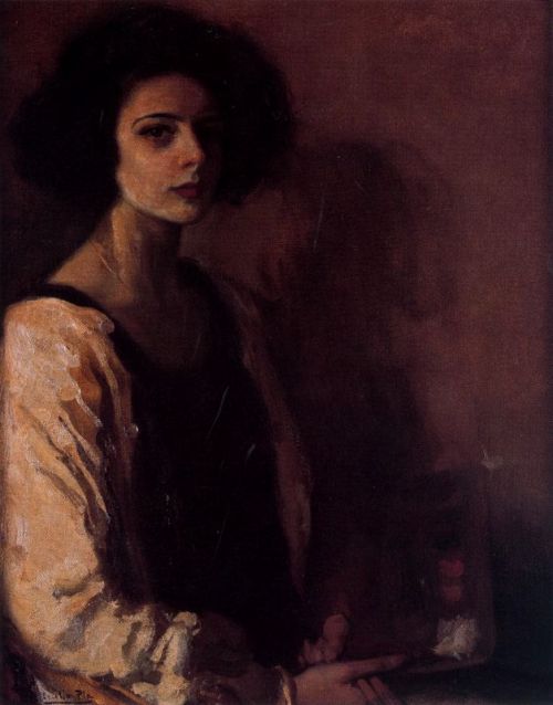 arteysentimiento:Cecilio Pla y Gallardo (1860-1934) , Portrait of Pepita Pla, 1921