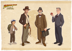 siteomelete:  O artista Patrick Schoenmaker imaginou como seria uma séria animada baseada nos personagens de Indiana Jones. 