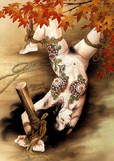Japanese shibari rope http://www.tumblr.com/blog/outrageousredhead