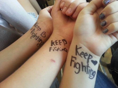 kottonmouthqueen4life:  Keep fighting and stay strong :) <3 http://care-less-and-live-free.tumblr.com/ http://everything-itouch-turns-to-stone.tumblr.com/