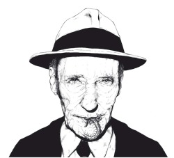 2headedsnake:  William S. Burroughs by Marco Klefisch 