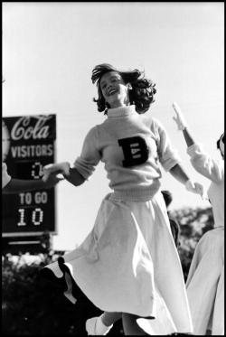 bygoneamericana:  Cheerleader in Gulfport, Mississippi. 1954. By Elliott Erwitt