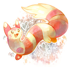 crayonchewer:  Sometimes you just gotta draw a shiny Furret! 