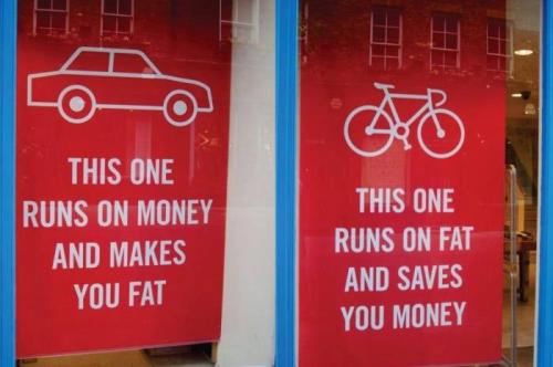 thefitty:  Bicycle saves the earth, too. :) 