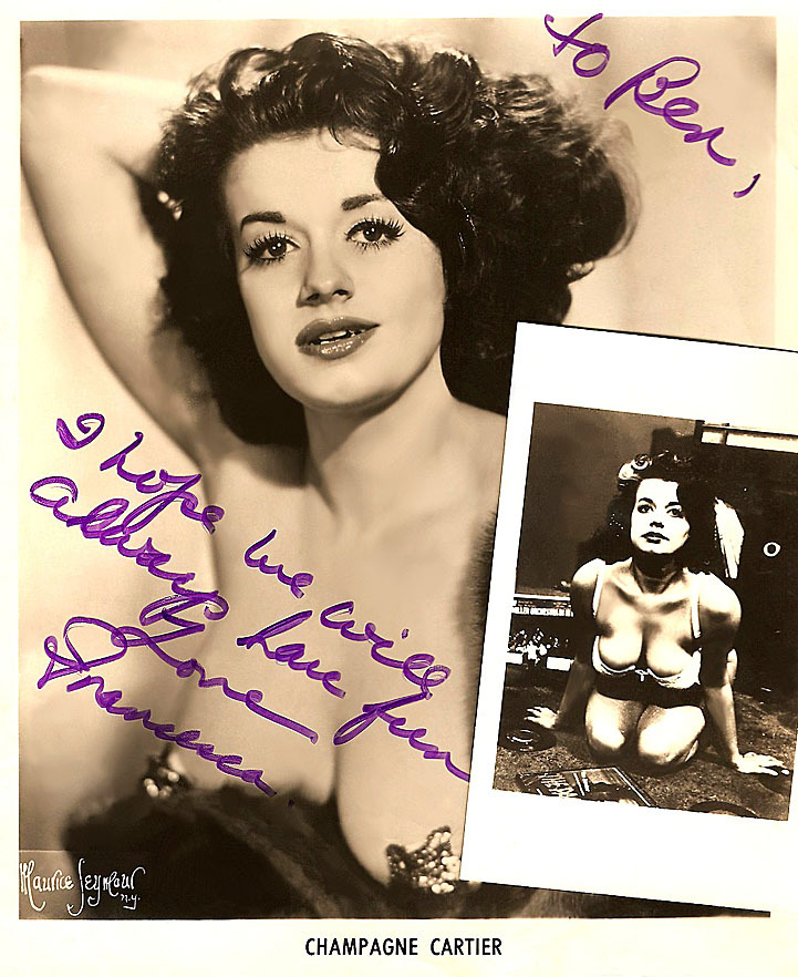    Champagne Cartier Vintage 60’s-era promo photo(s) personalized: “To Ben, I