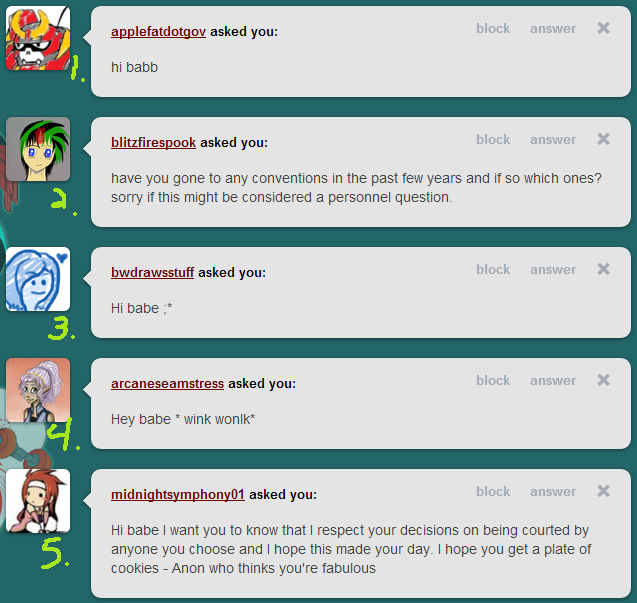 1. hi uvu 2. I actually haven&rsquo;t been to any cons in like 4-5 years ;; I&rsquo;m