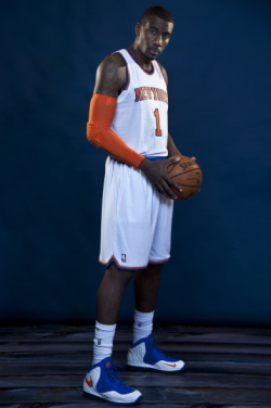 fyeahbballplayers:  NYK’s Carmelo Anthony &amp; Amar’e Stoudemire 2012/13 media day; 