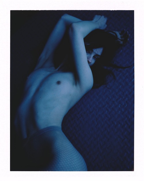creativerehab:  Blue Brittany #2.  perfect body and cold polaroid colors