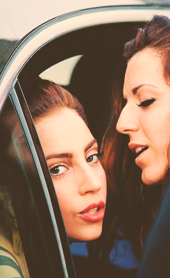 gagaroyale:  Gaga with a fan in Milan. 