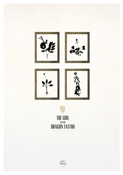 THE GIRL WITH THE DRAGON TATTOO Minimalist Art