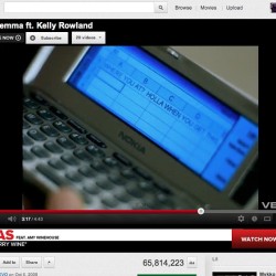  A screenshot from the video for Nelly’s “Dilemma” that shows Kelly Rowland texting in Microsoft Excel.    yeah&hellip;i always wondered about that part then she just lets the phone drop and shes like done w/ nelly weird _hmmm