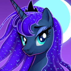 colorgasmfreakbrony:  Luna Icon For Winter