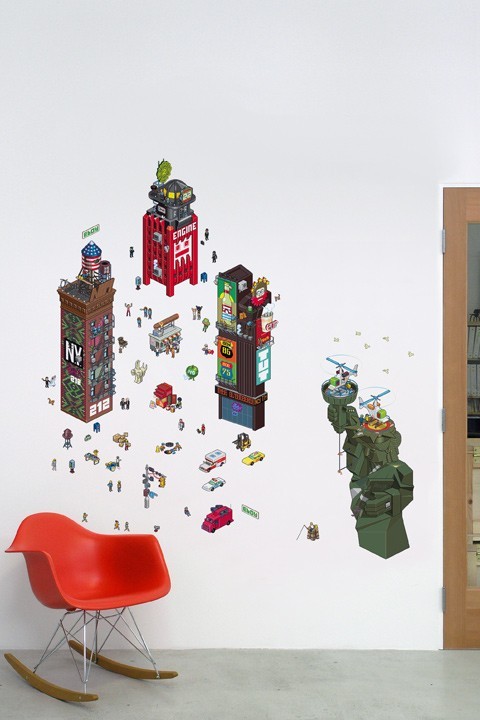 mahlibombing:  Gaming Inspired Wall Decals Created by Blik Wall Decals Available for purchase from their website 