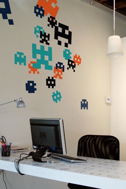 mahlibombing:  Gaming Inspired Wall Decals Created by Blik Wall Decals Available for purchase from their website 