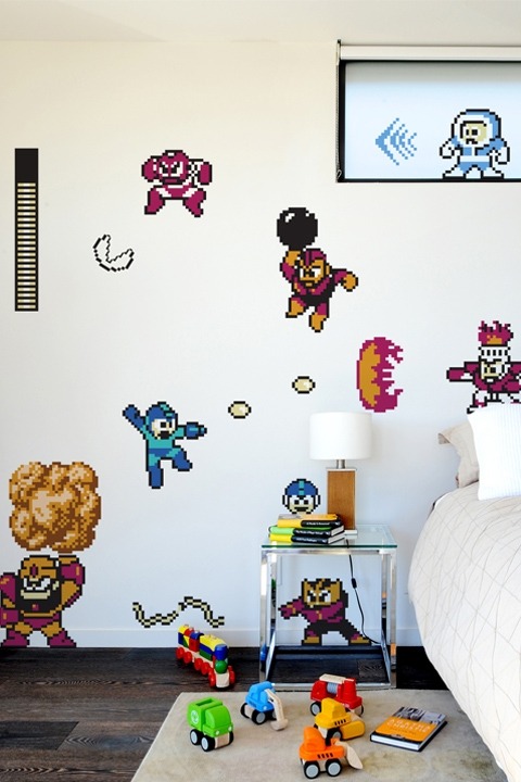 mahlibombing:  Gaming Inspired Wall Decals Created by Blik Wall Decals Available for purchase from their website 