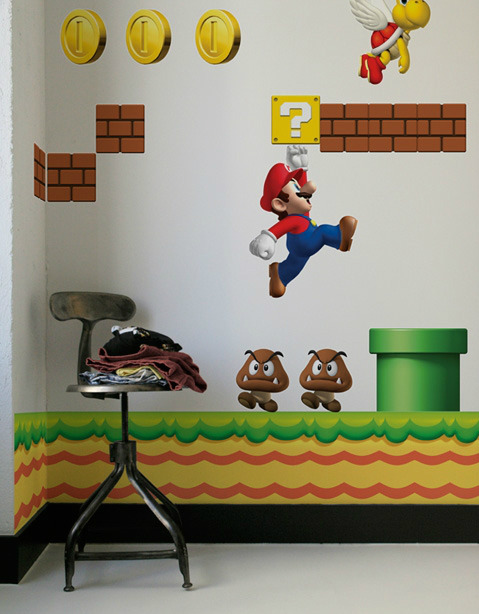 mahlibombing:  Gaming Inspired Wall Decals Created by Blik Wall Decals Available for purchase from their website 