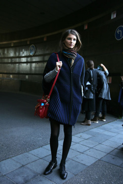 cityoffashion:  Ava Smith (Model) in Paris, during Paris Fashion Week SS 2013