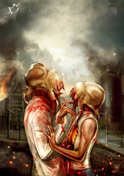 anda02:  HL2 by ~balvarin Look, they are in headcrab love. 