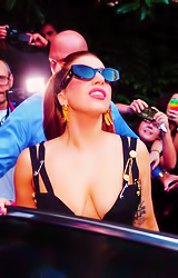 troublefindsme:  Lady Gaga leaving her hotel in Milan. 