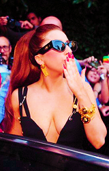 troublefindsme:  Lady Gaga leaving her hotel in Milan. 