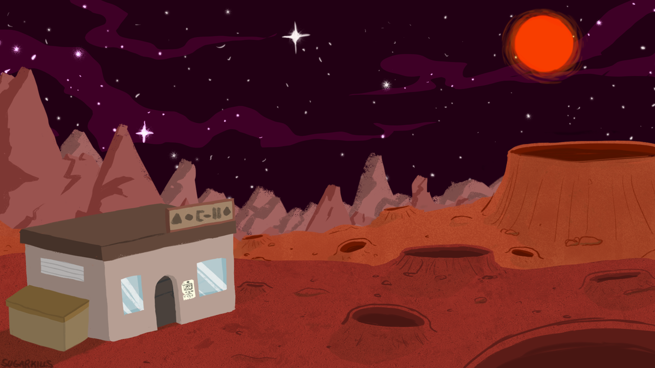 But I Love A Good Train Wreck — assignment for my photoshop class to draw a  space...