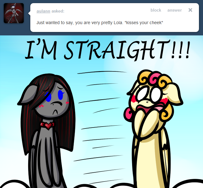 askthebronytrio:  little-rainbird:  ask-pegasus-lola:  I’m straight as a line!